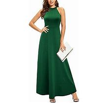 Styleword Women's Off Shoulder Halter Elegant Maxi Long Dress