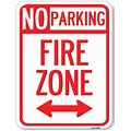 Signmission Fire Zone W/ Bidirectional Arrow/23969 Aluminum In Gray | 24 H X 18 W X 1 D In | Wayfair Eb8d7c3f0fc3af0845c3629581a1b693