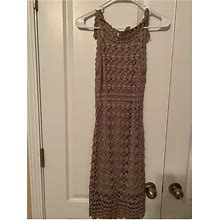 Inc International Concepts Dresses | Crochet Overlay Sheath Dress | Color: Gray/Silver | Size: Xs