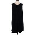 H&M Cocktail Dress - Shift Keyhole Sleeveless: Black Print Dresses - Women's Size Large