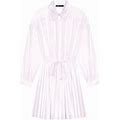 Maje Women's Short Shirt Dress - White - Size 2