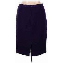Boden Women Purple Wool Skirt 12 Tall