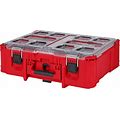 Milwaukee PACKOUT 20 in. 6 Compartments Deep Tool Box Organizer Black/Red