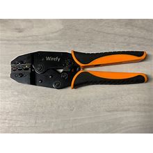 Wirefy Crimping Tool For Insulated Electrical Connectors Ratcheting Wire Crimper