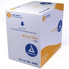 Dynarex Dental Barrier Films 4" X 6", 1200 Per Box