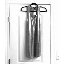 H&M Dresses | Nwt H&M Silver Metallic Dress Nwt Size Small | Color: Silver | Size: S