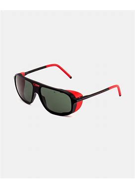 Vuarnet - Ice Large - Matte Black / Red / Grey Polar - Mineral Lenses Sunglasses