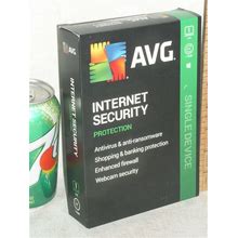 SEALED AVG AVAST INTERNET SECURITY 1 DEVICE PC ONLY 1 YEAR RETAIL BOX DOWNLOAD