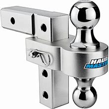 Haul-Master 2-Ball Adjustable Aluminum Hitch, 6 in. Drop / 6 in. Rise
