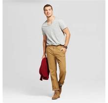 Men's Every Wear Straight Fit Chino Pants - Goodfellow & Co Dapper Brown 30X30