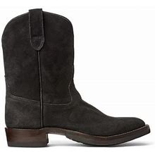 Ralph Lauren Roughout Suede Boot - Size 8.5 in Black