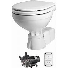 Johnson Pump Aquat Toilet Silent Electric Compact - 12V W/Pump
