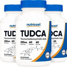 Nutricost TUDCA Pills, 250Mg Per Capsule, 60 Capsules (3 Pack)