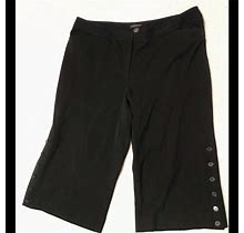 Lane Bryant Pants & Jumpsuits | Wide Leg Cropped Dress Pants | Color: Black | Size: 20