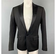 Dsquared2 Suits & Blazers | Dsquared2 Black Wool Blend Satin Peak Lapel Tuxedo Jacket | Color: Black | Size: 40