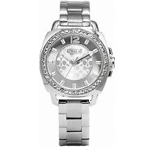 Coach Womens 14501699 Mini Boyfriend Silver Tone Bracelet Watch
