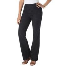 Jessica London Women's Plus Size Bootcut Stretch Jeans Elastic Waist - 18, Black