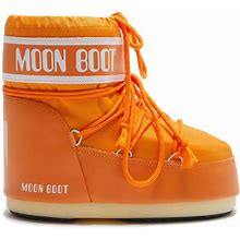 Moon Boot - MOONBOOT ICON LOW PADDED SNOW ANKLE BOOT NYLON RUBBER - Unisex - Polyamide/Polyester/Polyurethane/PVC/Rubber - 39/41 - Orange