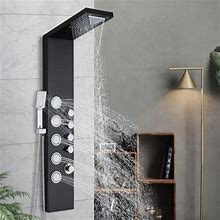 Multi-Function Shower Panel Tower System With Rain&Waterfall Shower Head Massage