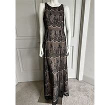 Forever 21 Contemporary Womens Black Lace Maxi Long Tank Dress Sz S
