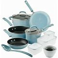 Rachael Ray Nonstick 19-Pc. Cookware Set, Pots, Pans And Storage Containers
