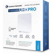 Cambium Networks Bridge-In-A-Box UHD PRO | Plug-N-Play Outdoor Wireless Ethernet Bridge | Pre-Paired Point-To-Point Link | 5 Mile Wireless Range | 80