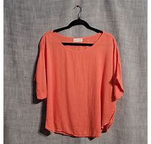 Cloth & Stone Tops | Cloth & Stone Orange Top Size L | Color: Orange | Size: L