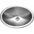 Houzer CHTO-1800-1 Opus Series Topmount Stainless Steel Oval Bowl Lavatory Sink With Overflow