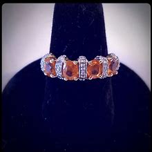 Viceroy Spessarite Garnet/Diamond Ring | Color: Gold/Orange | Size: Size 7