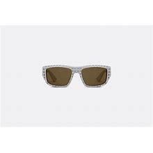 DIOR - Dior3d S1i Gray Rectangular Sunglasses - Men