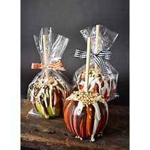 Permanent Caramel Apple With Chocolate Drizzle