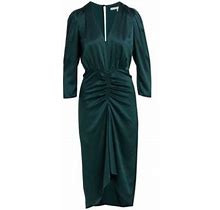 Veronica Beard Women's Beck Stretch-Silk Dress - Juniper - Size 12