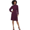 Maggy London Women's Long Sleeve Catalina Crepe Dress Workwear Event Guest Of Wedding