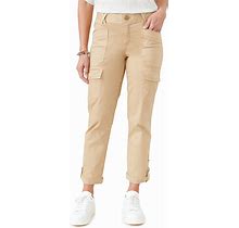 Democracy Women's Plus-Size Ab Solution Ankle Roll Cuff Utility Pant