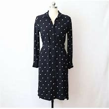 Ann Taylor Dresses | Ann Taylor Petite Dress S Sp Polka Dot Without The Belt | Color: Black/White | Size: Sp
