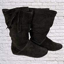 White Mountain Shoes | New White Mountain Black Suede-Like Boots Size 8 | Color: Black | Size: 8