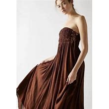 Free People Endless Summer Turningup Temperater Maxi Dress Strapless