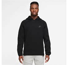 Nike Mens Tech Fleece Pullover Hoodie - Black/Black Size M