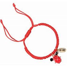 Ounona Red 1Pc Chinese Style Woven Bracelet Zodiac Mouse Bangle Wax Cord Wristband Hand Chain Gift For Kids Adults (Red Mouse Random Characters)