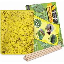 Kensizer 20-Pack Fruit Fly Trap, Yellow Sticky Gnat Traps Killer For Indoor/Outdoor Flying Plant Insect Like Fungus Gnats, Whiteflies, Aphids, Leaf