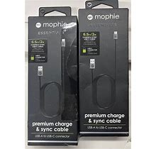 2/$19.99 Mophie - 6.5' USB-A -To- USB-C Charge-And-Sync Cable - Black