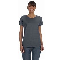 Gildan G500L Women's Heavy Cotton T-Shirt In Dark Heather Size Large G5000L 5000L