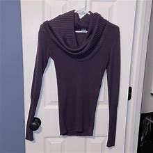 Venus Sweaters | Cowl Neck Knit Top | Color: Purple | Size: Xs