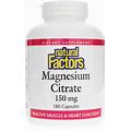 Natural Factors, Magnesium Citrate 150 Mg, 180 Capsules