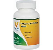 Beta-Carotene (25000 Iu) By The Vitamin Shoppe - 300 Softgels - Vitamins & Supplements - Vitamins