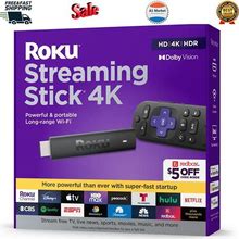 Roku Streaming Stick 4K (2021) 4K/HDR/Dolby Roku Voice Remote And TV Controls