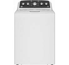 GTW485ASWWB GE 4.5 Cu Ft Capacity Front Load Washer With True Dual Action Agitator - White