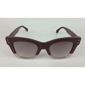 Fendi Ff0237/S Lhfnq Women's Red Gradient Square Sunglasses Shades