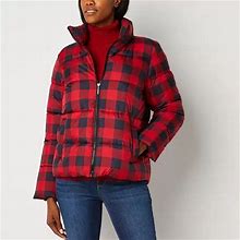 St. John's Bay Womens Heavyweight Puffer Jacket | Red | Womens Large | Coats + Jackets Puffer Jackets