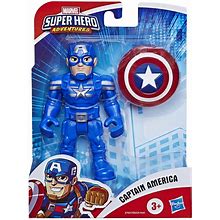 Marvel Super Hero Adventures Toy, 12cm Captain America Action Figure New